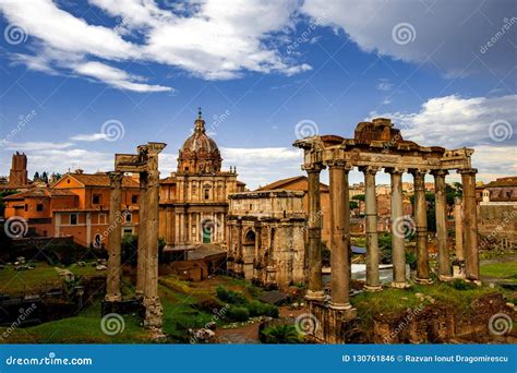 Roman Forum Architecture in Rome City Center Stock Photo - Image of beautiful, tourism: 130761846