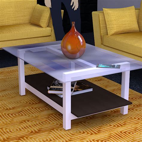 Center Table for living room - Clear Tempered Glass - Top-Works Glass and Aluminum