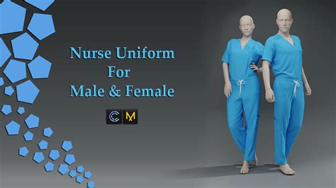 ArtStation - Nurse Uniform For Male & Female | Uniform 01| Marvelous ...