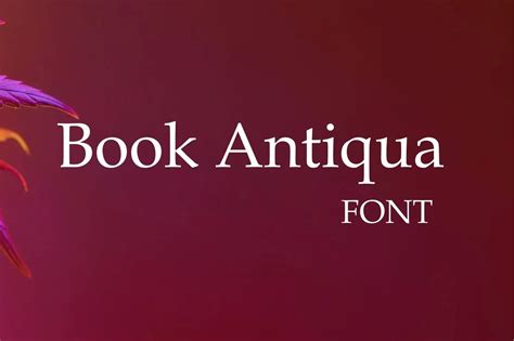 Book Antiqua Font Free Download