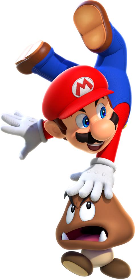 File:SMR Artwork - Mario and Goomba.png - Super Mario Wiki, the Mario ...