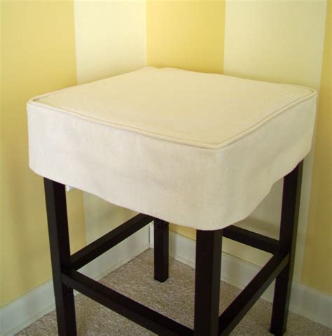 Square Bar Stool Slipcover With Welt Cord, Barstool Cover, 5 Inch Tall - Etsy