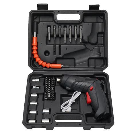 Electric Screwdriver Cordless Electric Drill Screw Driver Portable ...