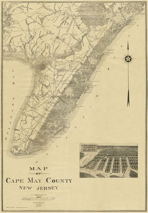 Us Map Black And White Outline Cape May County Map | Images and Photos ...