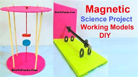 Magnetic science project working model for exhibition | DIY at home | howtofunda - YouTube