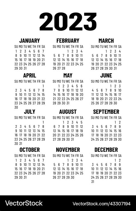 2023 Calendar Printable Cute Free 2023 Yearly Calendar, 42% OFF