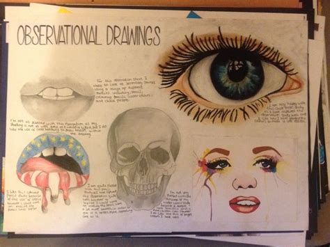 Observation sheet | Observational drawing, Gcse art, Drawings