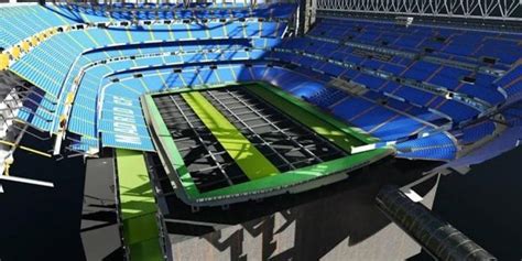 Real Madrid: video del césped retráctil del estadio Santiago Bernabéu ...