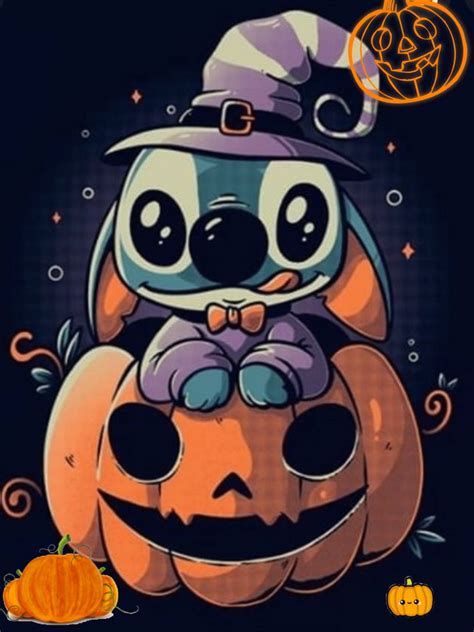 Download Cute Disney Stitch Halloween Wallpaper | Wallpapers.com