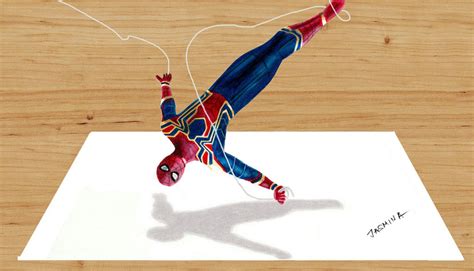 3D Colored Pencil Drawing of Spider-Man by JasminaSusak on DeviantArt