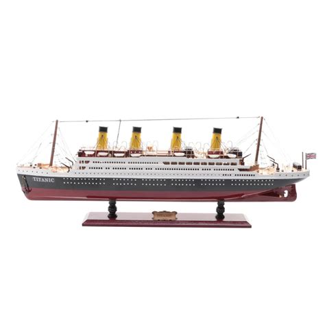 Painted Wooden "Titanic" Model Ship | EBTH