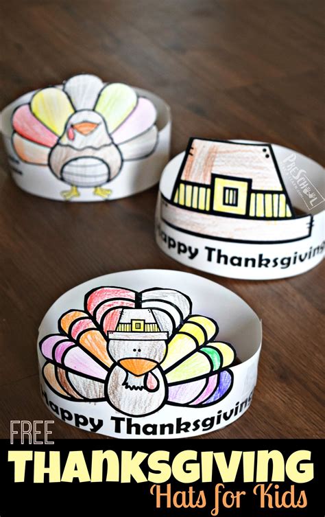 🦃 Thanksgiving Hats - Free Printable Craft for Kids