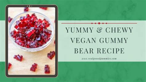 Easy Vegan Gummy Bear Recipe (Gelatin-free Gummies) - RealGoodGummies