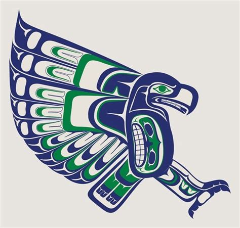 Seahawks logo | Local Seattle artist creates an amazing Seahawks logo, drawing on PNW ... | Art ...