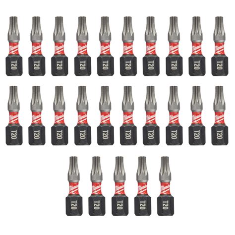 Milwaukee SHOCKWAVE Insert Bit Torx T20 (25 Pack)