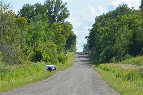 Police Car Hiding on a Country Road Stock Image - Image of lane, hiding ...