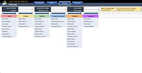 Sales Pipeline Excel Template | byMarketers