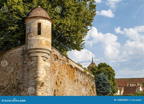 Medieval Fortifications of Avallon Historic Town Stock Image - Image of avallon, fortifications ...