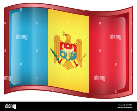 Moldova Flag icon Stock Photo - Alamy