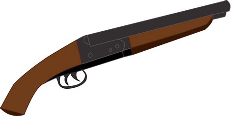 Double Barrel Shotgun Clip Art