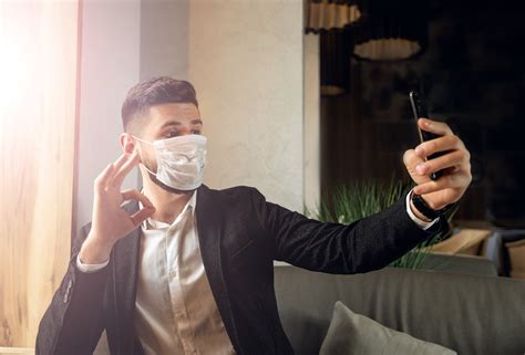 Businessman with face mask during pandemic COVID-19 :: Behance