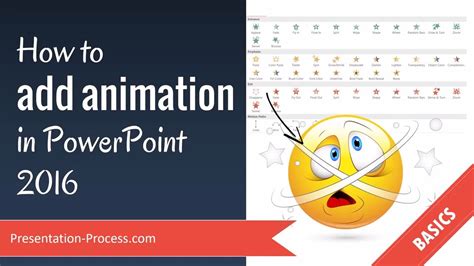 How to add animation in PowerPoint 2016 - YouTube