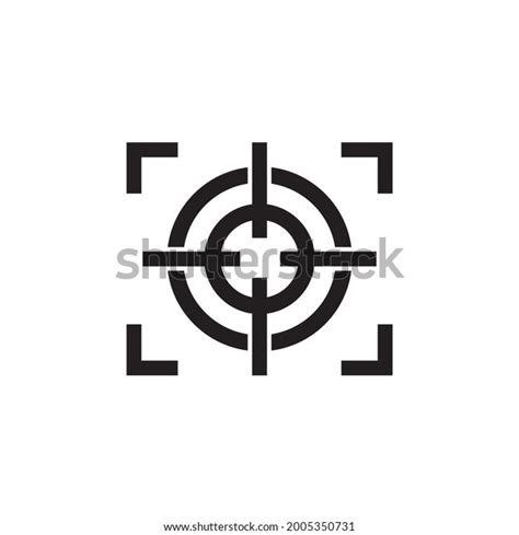 Shooting Target Logo Design Vector Template Stock Vector (Royalty Free ...