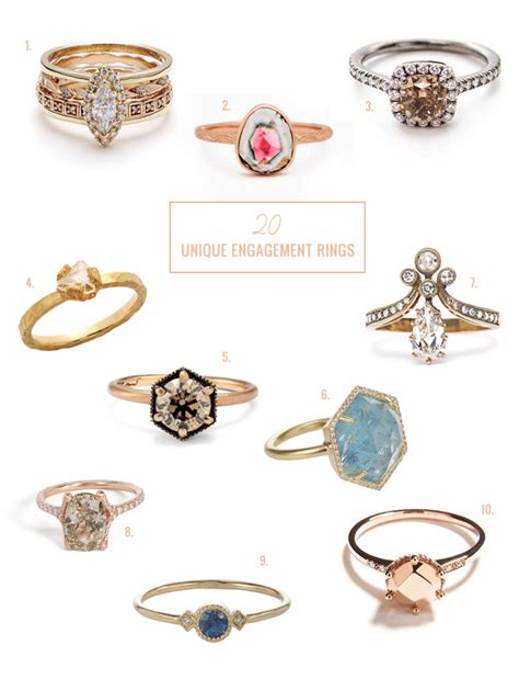 20 Unique Engagement Rings - Green Wedding Shoes