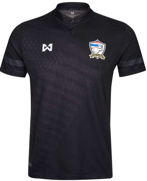 2017 Thailand National Team Thai Football Soccer Jersey Shirt Black Warrix - Thailandoriginalmade