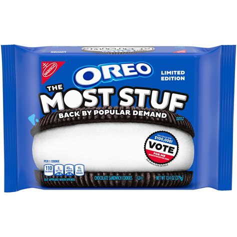 OREO The Most Stuf Chocolate Sandwich Cookies, Limited Edition, 13.4 oz Pack - Walmart.com