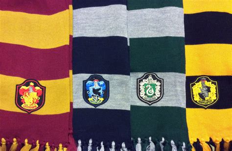 Harry Potter scarf 2m length Hogwarts Houses inspired scarf