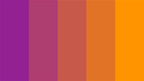 Purple To Orange Color Palette. #colorpalettes #colorschemes #design # ...