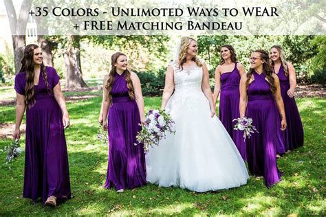 Dark Purple Bridesmaid Dresses