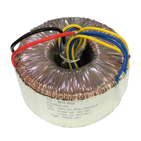 High Efficiency Single Phase Toroidal Transformer for Audio Lightening ...