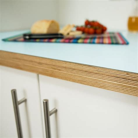 Formica Faced Birch Plywood Worktop 3050x600x30mm - F0949 White Matte ...