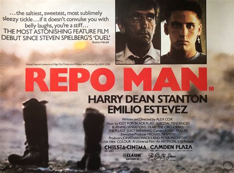 Original Repo Man Movie Poster - Alex Cox - Harry Dean Stanton