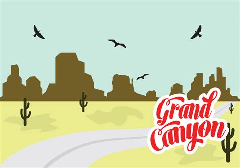 Vector Illustration of Grand Canyon - Download Free Vector Art, Stock Graphics & Images