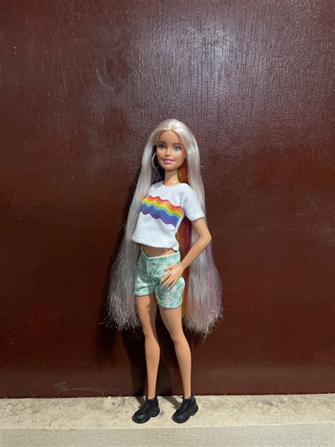 Barbie rainbow hair doll, Hobbies & Toys, Toys & Games on Carousell