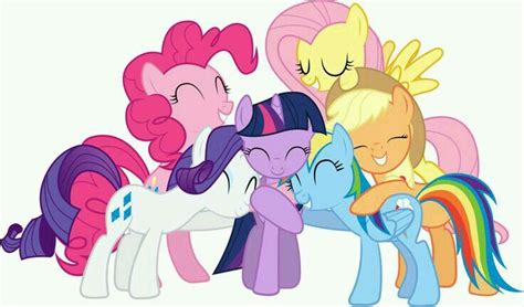 MLP: Mane 6 Group Hug | My little pony friendship, Little pony, Pony