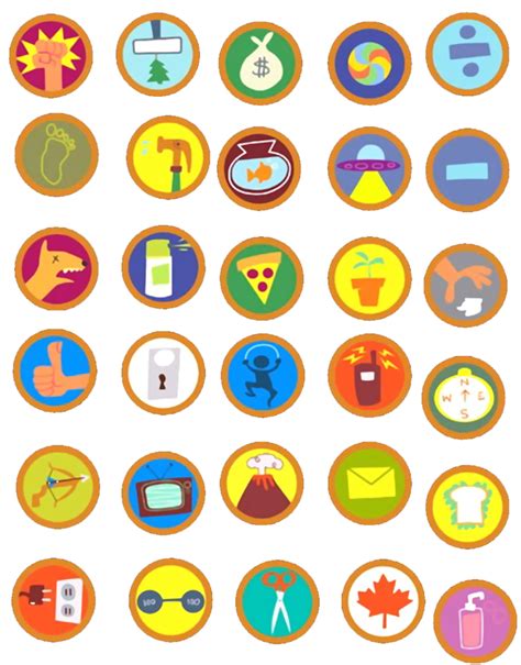 Russell Badges Printable