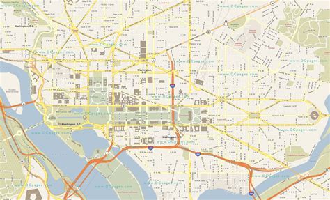 Map of Washington DC - TravelsMaps.Com