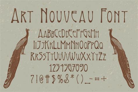 Art nouveau font – Artofit