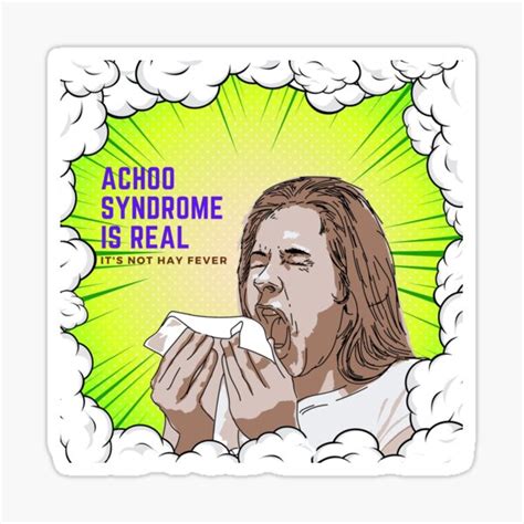 "Achoo syndrome is real" Sticker for Sale by bubblenature | Redbubble