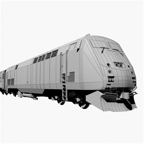 3d model ge genesis p42dc amtrak train