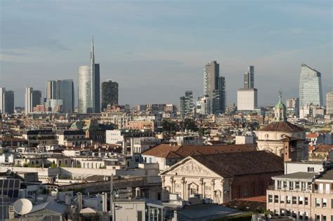 Milan Cityscape, Lombardy, Italy Stock Image - Image of district ...