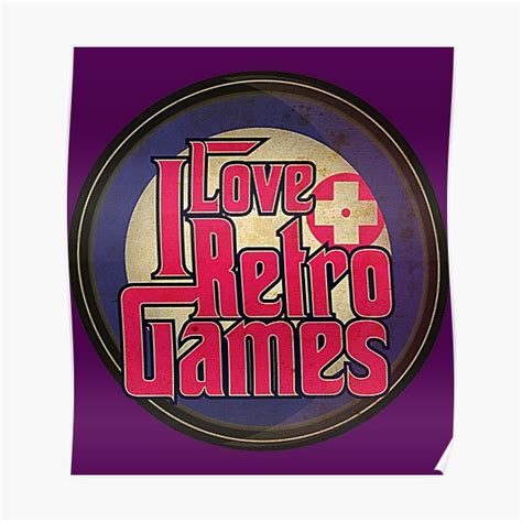 "I Love Retro Video Games" Poster for Sale by Karin111Zz | Redbubble