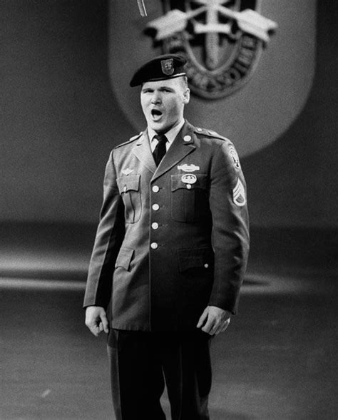 Staff Sgt. Barry Sadler singing “The Ballad of the Green Berets” on ...