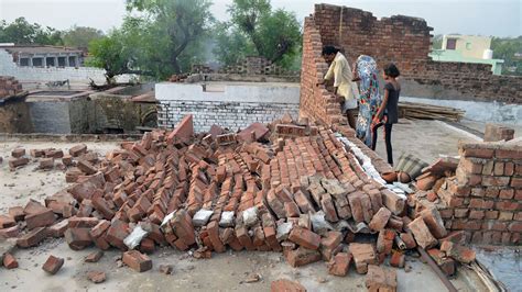 98 dead as dust storm brings down houses in India | World News | Sky News