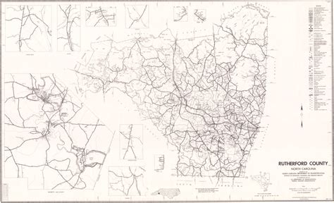 1980 Road Map of Rutherford County, North Carolina