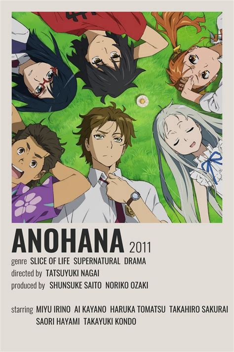 Anohana Movie Poster with Main Characters